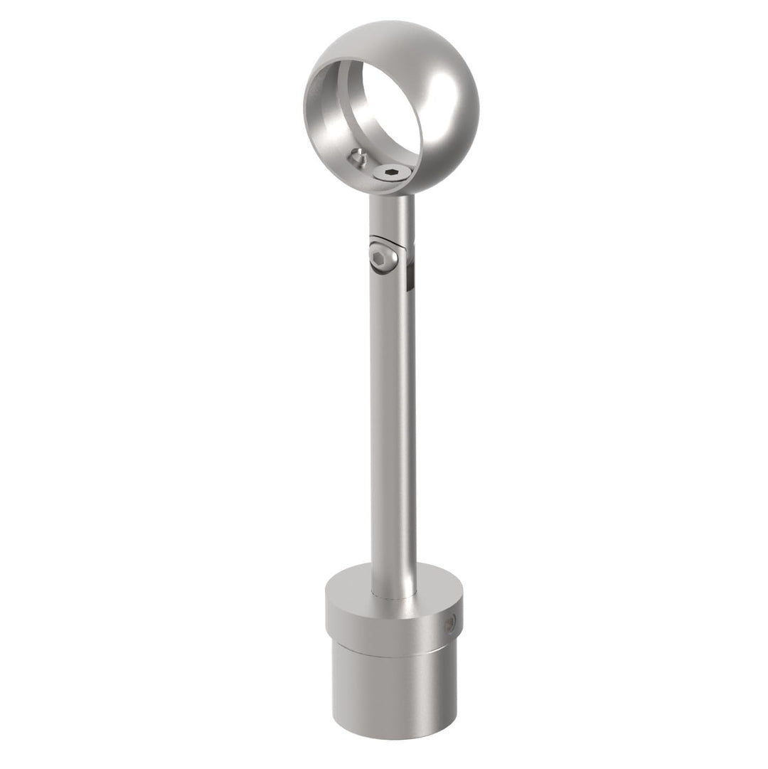 Rohrstütze Edelstahl mit Kugelring 42,4 mm Handlaufrohrstütze rund 42,4 Handlaufhalter Handlaufträge
