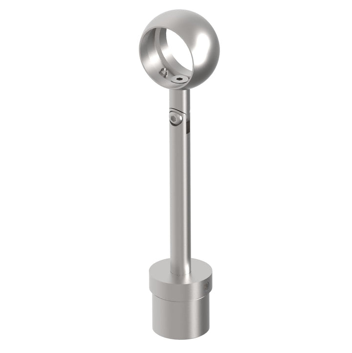 Rohrstütze Edelstahl mit Kugelring 42,4 mm Handlaufrohrstütze rund 42,4 Handlaufhalter Handlaufträge