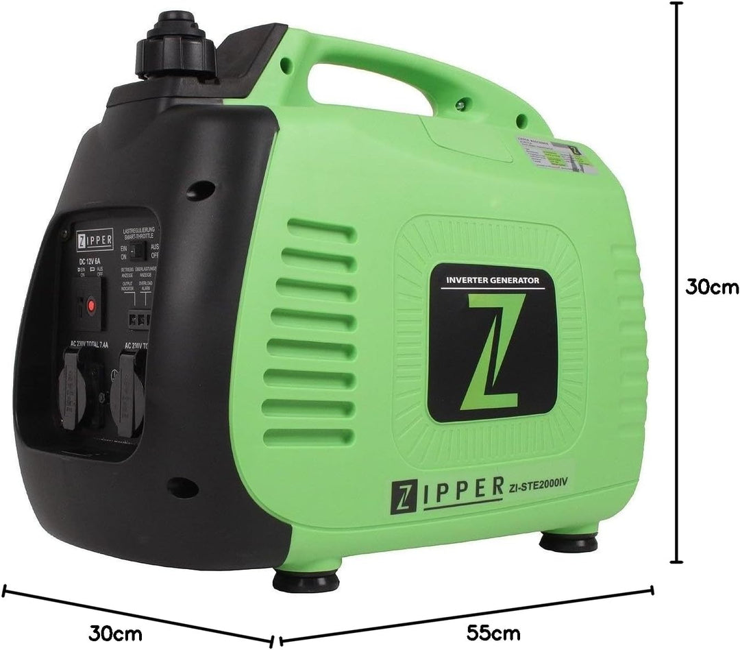 Stromerzeuger, Generator, Stromaggregat, Inverter-Technologie 2000 W, 2,5 L Tank