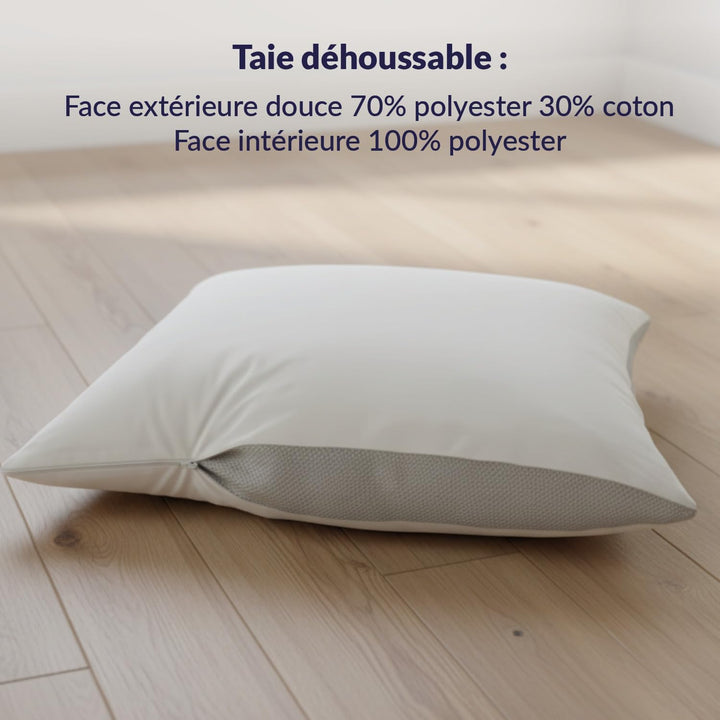 Dodo Topmemory Kissen aus Memory-Foam, 40 x 60 cm, Weiss 40 x 60 cm, 40 x 60 cm