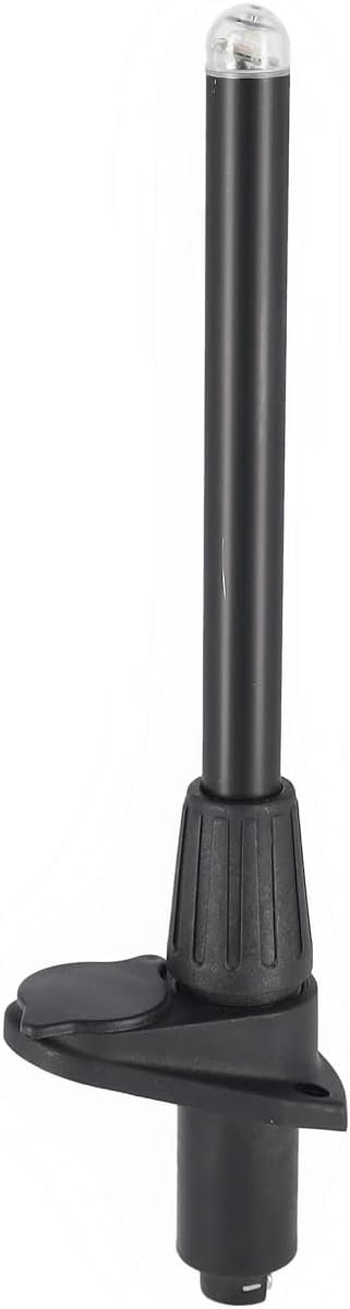 wellenshop LED Rundumleuchte Navigationslicht Positionslampe Boot Schiff mit Mast Grösse 25 cm steck