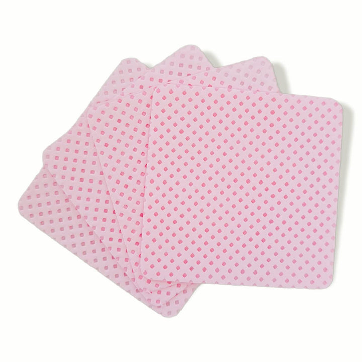 Kleber Reinigungspad Pink, Baumwolle Pad zum Abwischen, Zubehör für Wimpernverlängerung (3 Stück (60