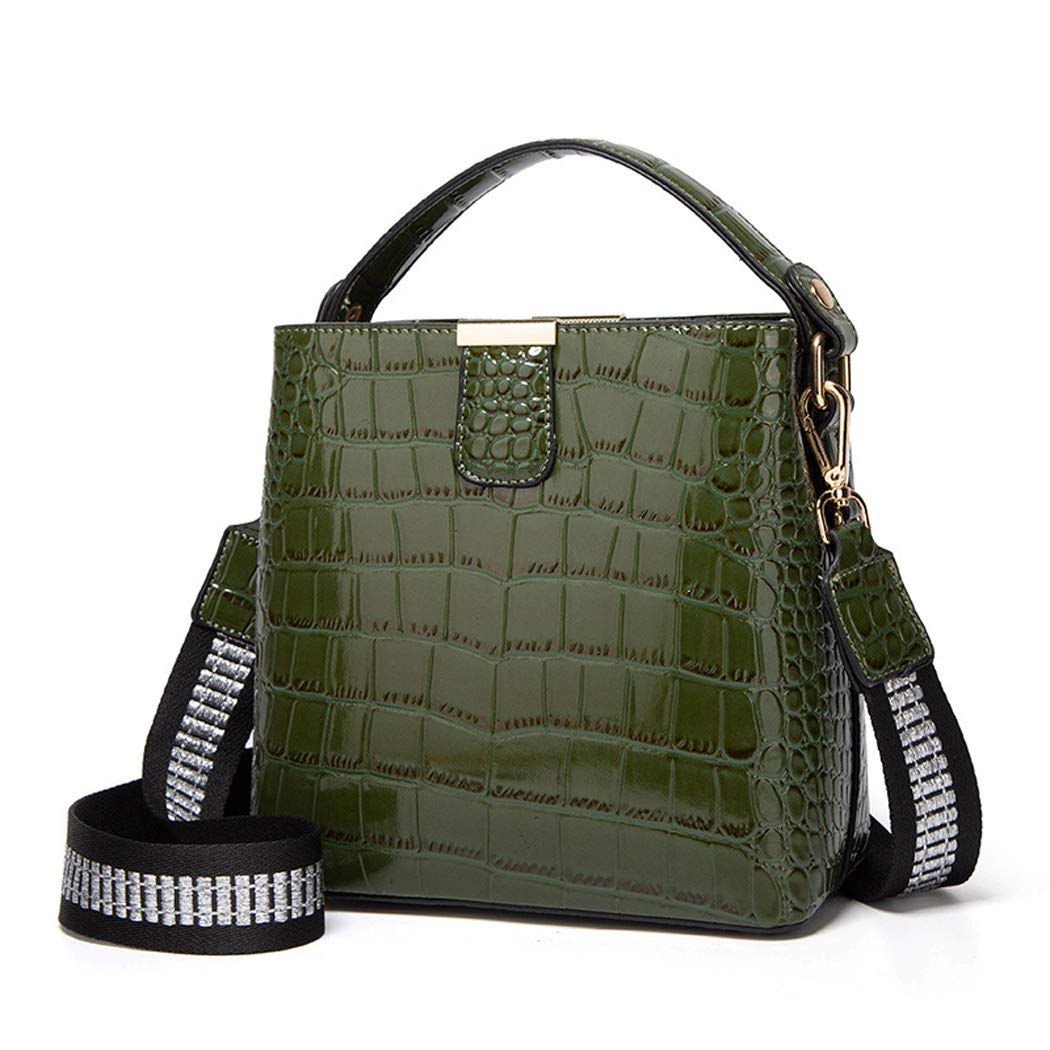 BUKESIYI Damen Tasche Umhängetasche Handtasche Frauen Klein Schultertasche Weekender Lack PU Leder C