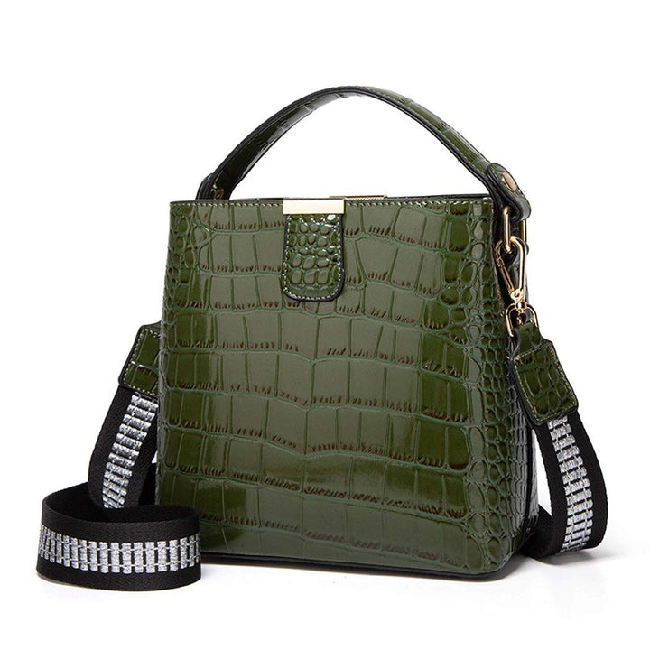 BUKESIYI Damen Tasche Umhängetasche Handtasche Frauen Klein Schultertasche Weekender Lack PU Leder C