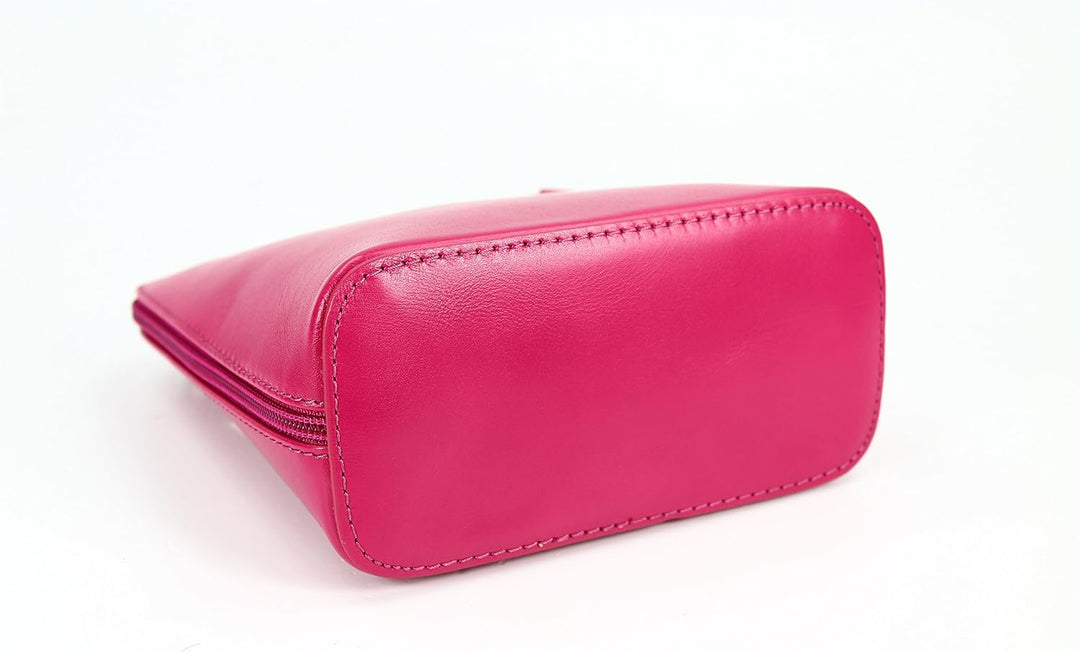 Belli italienische Ledertasche Damen Umhängetasche klein Handtasche Schultertasche Abendtasche in pi