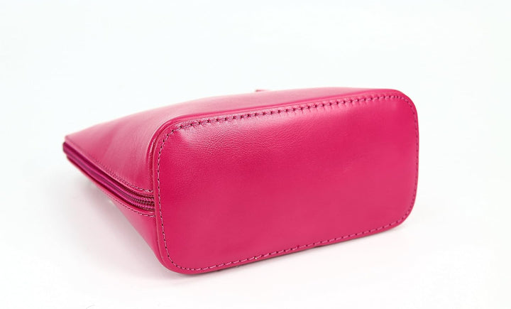 Belli italienische Ledertasche Damen Umhängetasche klein Handtasche Schultertasche Abendtasche in pi