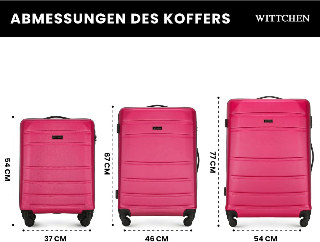 WITTCHEN Globe Line Modern, Koffer-Set 3tlg