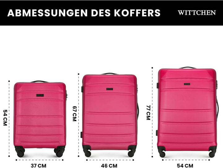 WITTCHEN Globe Line Modern, Koffer-Set 3tlg