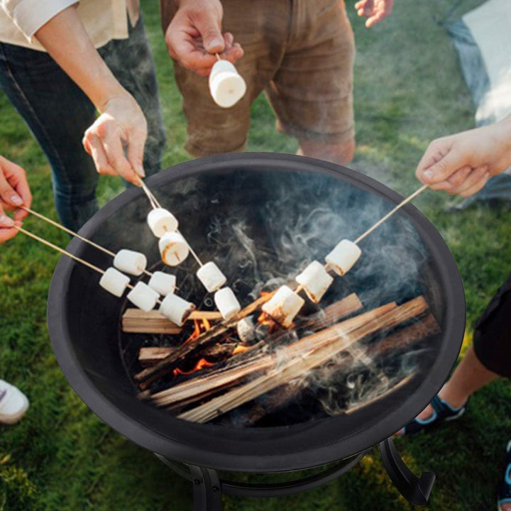 Garpans Feuerschale mit Funkenschutz,Outdoor Feuerstelle Feuerkorb für Heizung, Fire Pit Garten, Cam
