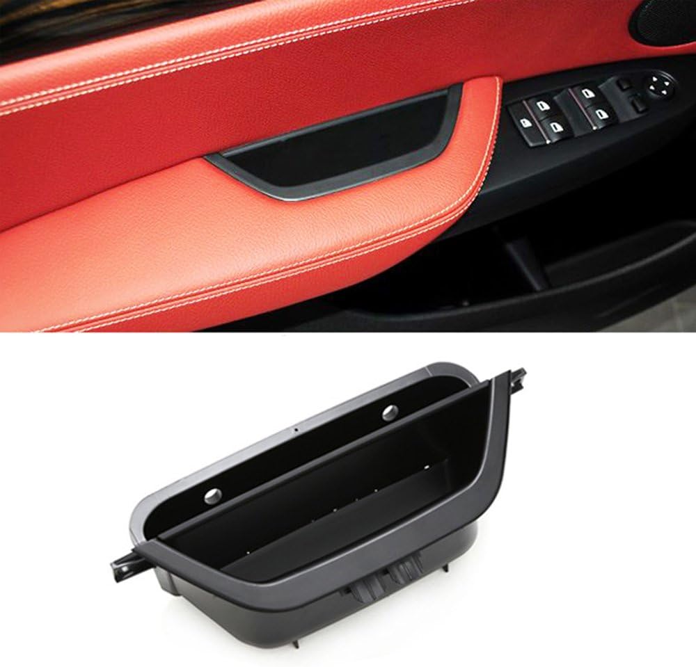 Jaronx X3/X4 Door Armrest Storage Box X3/X4 Storage Box Black, X3/X4 Storage Box Black