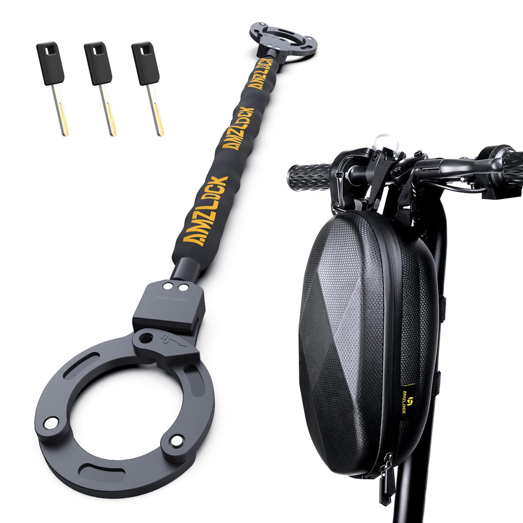 E Scooter Schloss, Handschellenschloss 90cm, Schloss für E Scooter mit 3L Wasserdicht Aufhängetasche