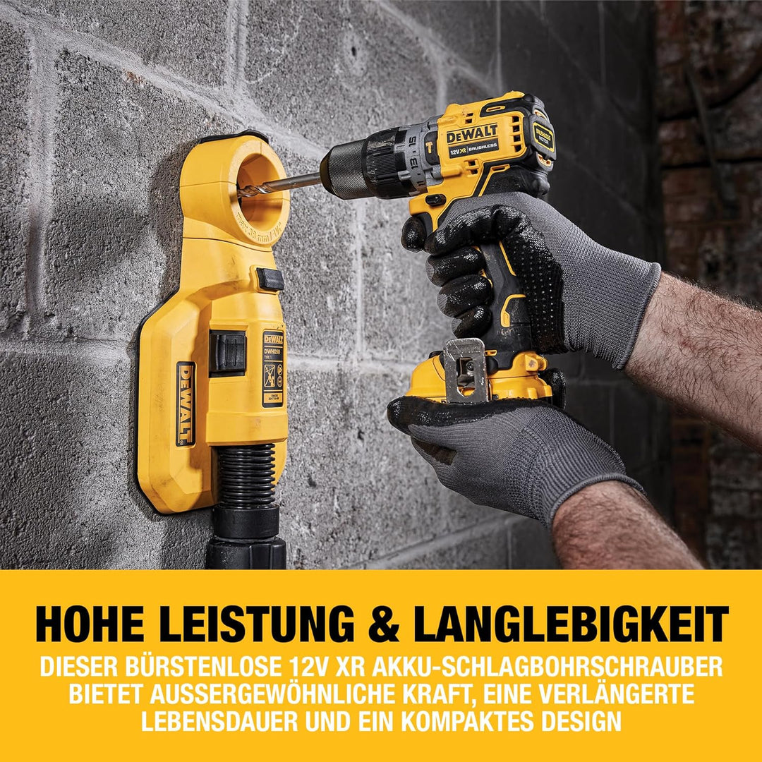 DEWALT 12V 2-Gang Akku-Schlagbohrschrauber DCD706D2 (2.0Ah, bürstenlos, mit Vollmetallgetriebe & 15-