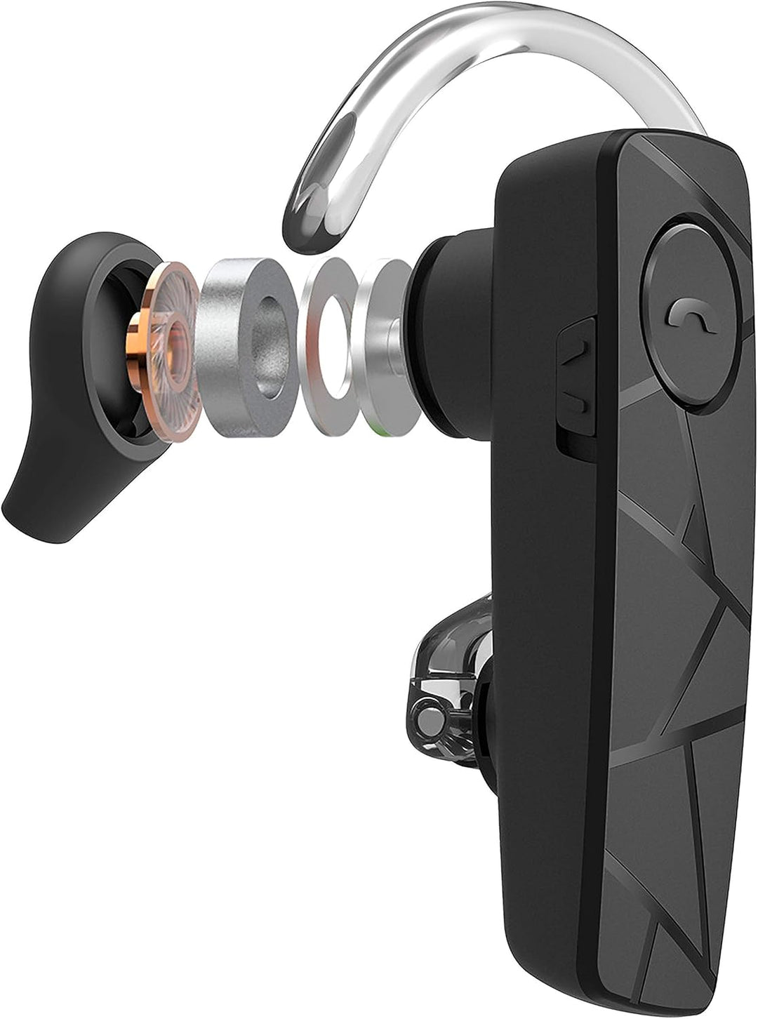 TELLUR Vox 55 Headset Bluetooth Handy, Headset für Handys, Multipoint-Zwei verbundene Geräte gleichz
