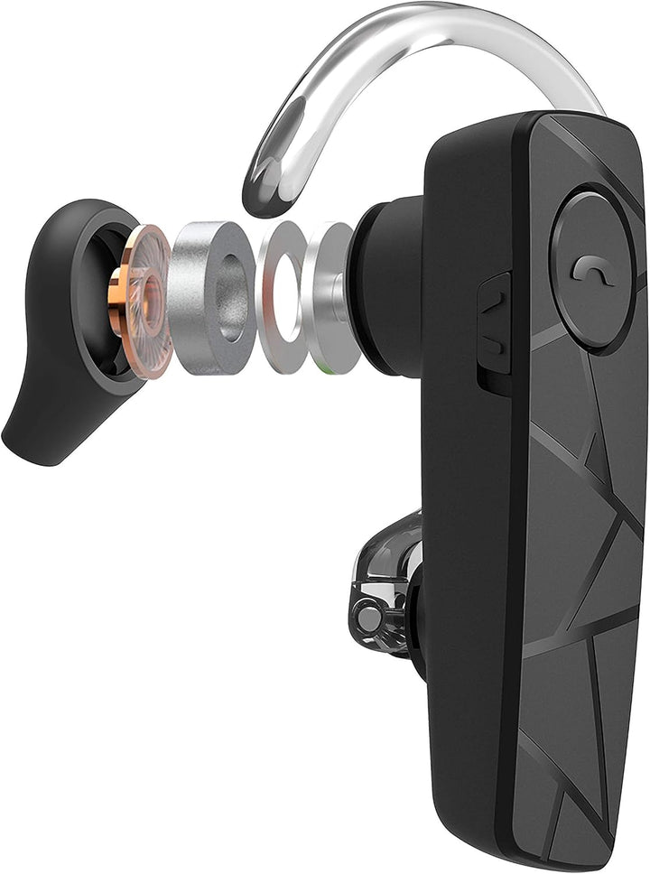 TELLUR Vox 55 Headset Bluetooth Handy, Headset für Handys, Multipoint-Zwei verbundene Geräte gleichz