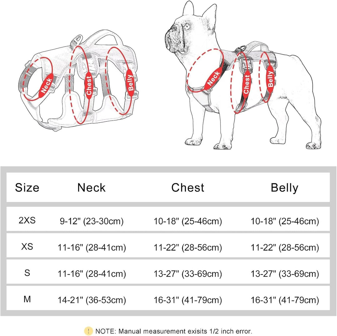 Beirui Ausbruchsicheres Hundegeschirr für kleine, mittelgrosse und grosse Hunde, reflektierendes Hun