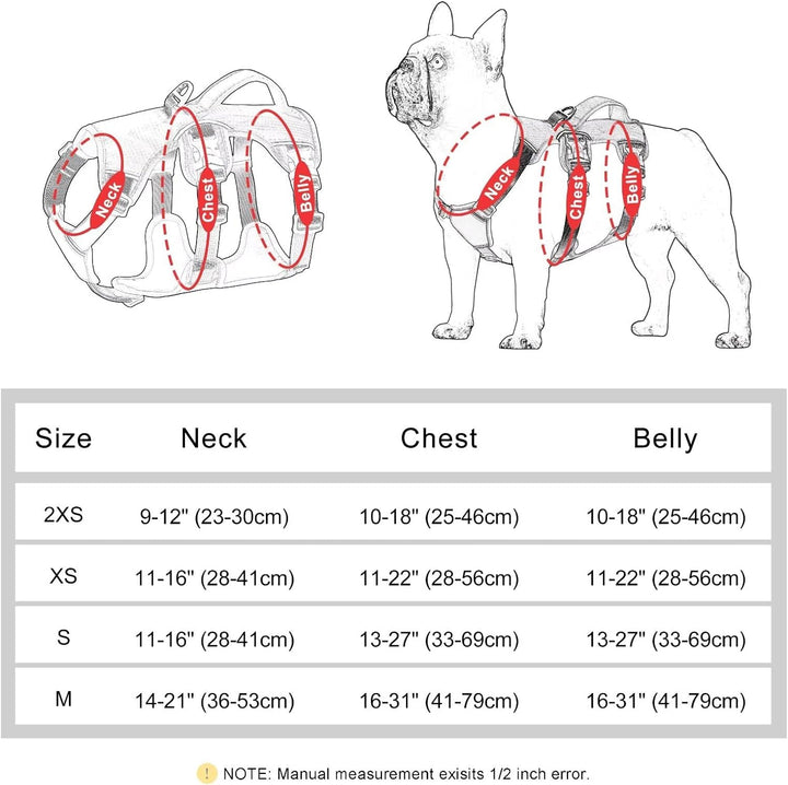 Beirui Ausbruchsicheres Hundegeschirr für kleine, mittelgrosse und grosse Hunde, reflektierendes Hun