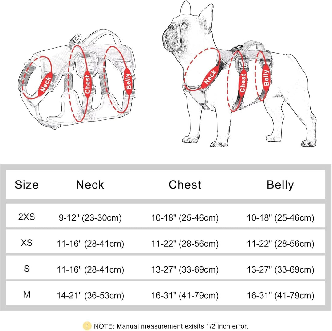 Beirui Ausbruchsicheres Hundegeschirr für kleine, mittelgrosse Hunde, reflektierendes Hundegeschirr,