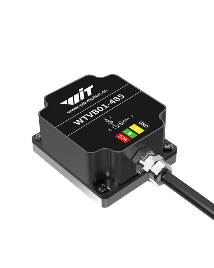 WitMotion WTVB01-485 IPX8 wasserdichter Vibrationssensor-Wandler, Modbus RTU 3-Achsen (XYZ), Vibrati