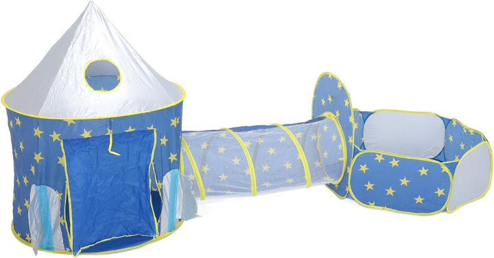 Krabbeltunnel, Spielzelt mit Tunnel, 3 in 1 Kinder Spielzelt Tunnel, Babyzelt mit Tunnel, Bällebad,