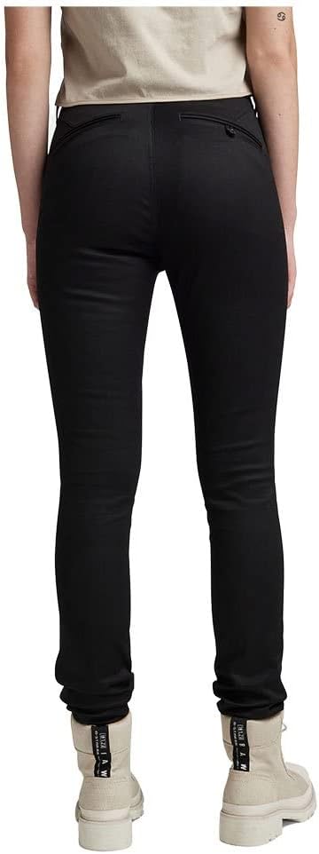 G-STAR RAW Damen Skinny Chinohose Pants 24W / 32L Schwarz (Dk Black D22892-c105-6484), 24W / 32L Sch