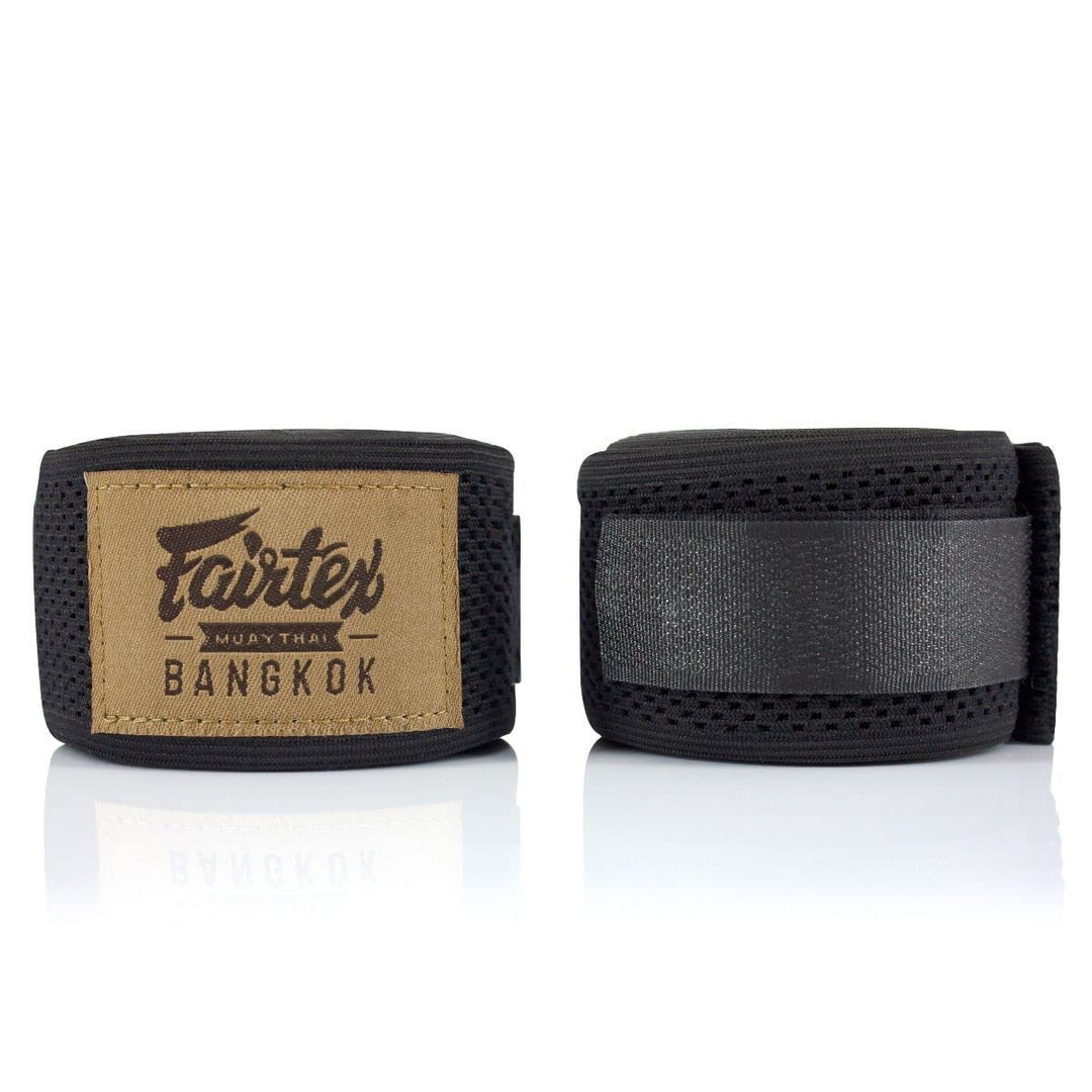 Fairtex HW4 Elastische Handbandagen 180" Schwarz, 180" Schwarz