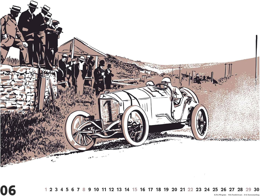 DUMONT - Berlin: Die Goldenen Zwanziger 2025 Wandkalender, 60x50cm, Kunstkalender mit Zeichnungen vo