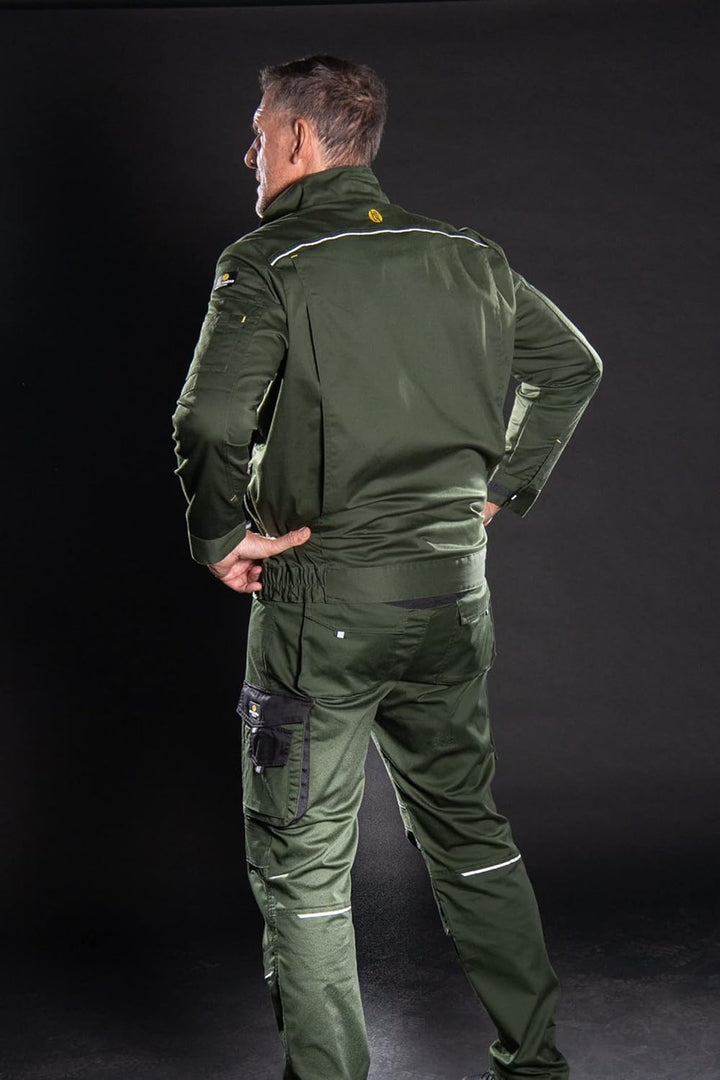 HSW Professional – Lange Arbeitshose für Herren – Modische und leichte Bundhose mit Knietaschen – St