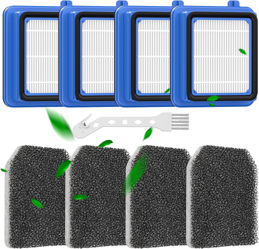 8 Stück QX7 Filter für AEG -Filter Zubehör Set für AEG QX6 QX7 QX8-2 ASKW1 Staubsauger Ersatzteile E