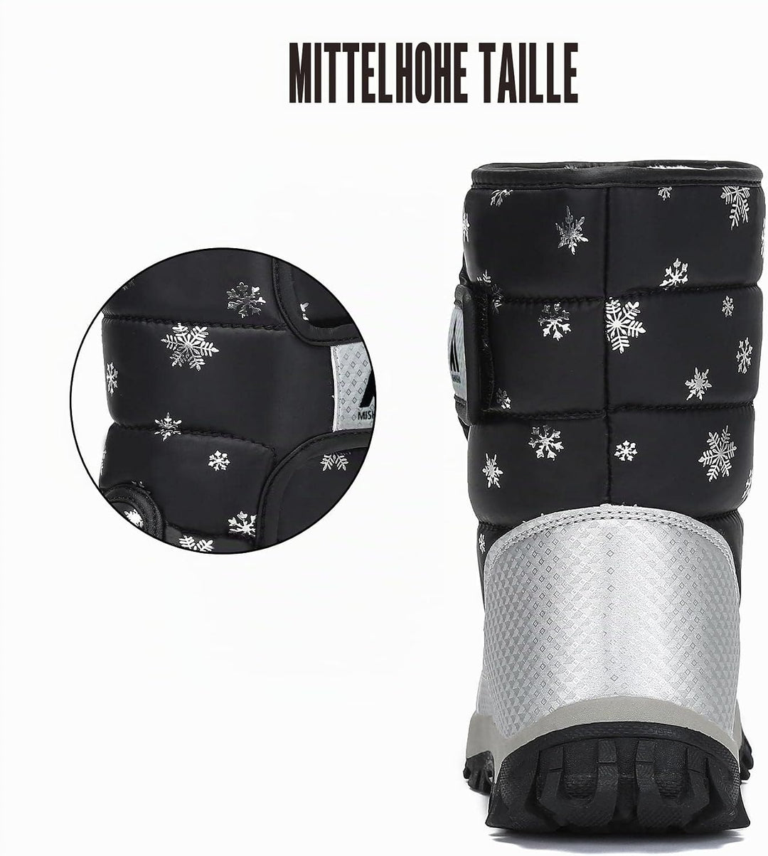 Mishansha Kinder Winterstiefel Jungen Schneestiefel Mädchen Warm Gefütterte Rutschfeste Winter Snowb
