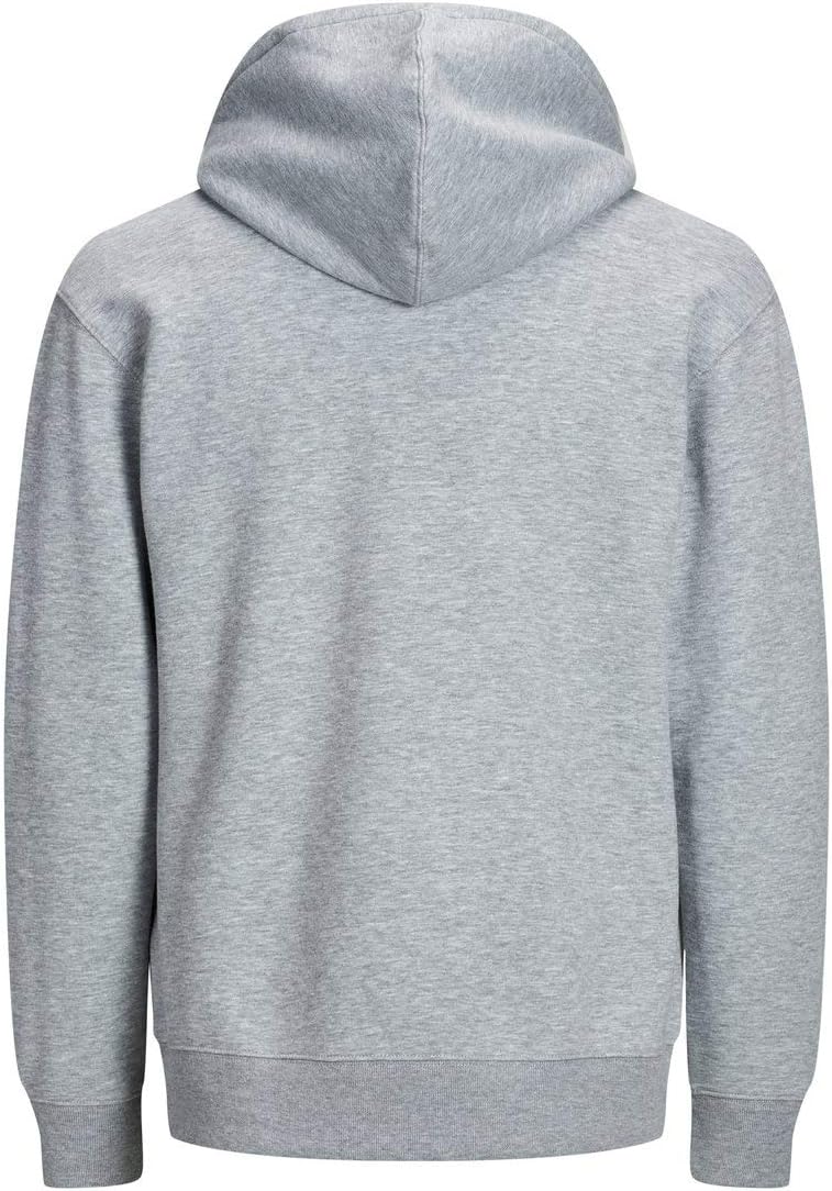 JACK & JONES Male Kapuzenpullover Logo Kapuzenpullover S Light Grey Melange, S Light Grey Melange