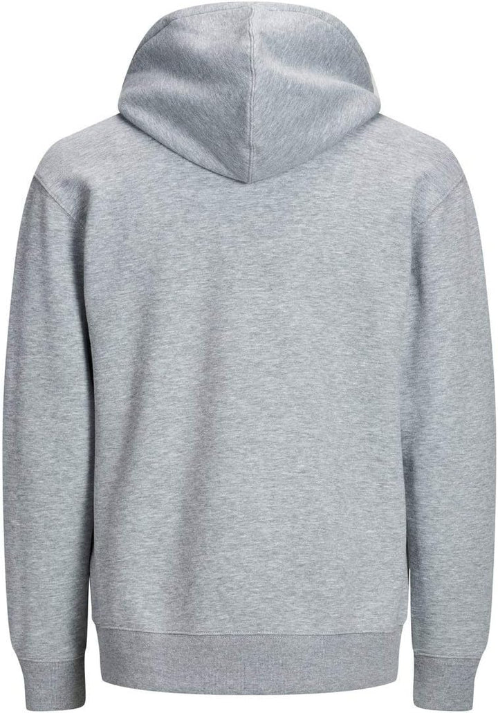JACK & JONES Male Kapuzenpullover Logo Kapuzenpullover S Light Grey Melange, S Light Grey Melange