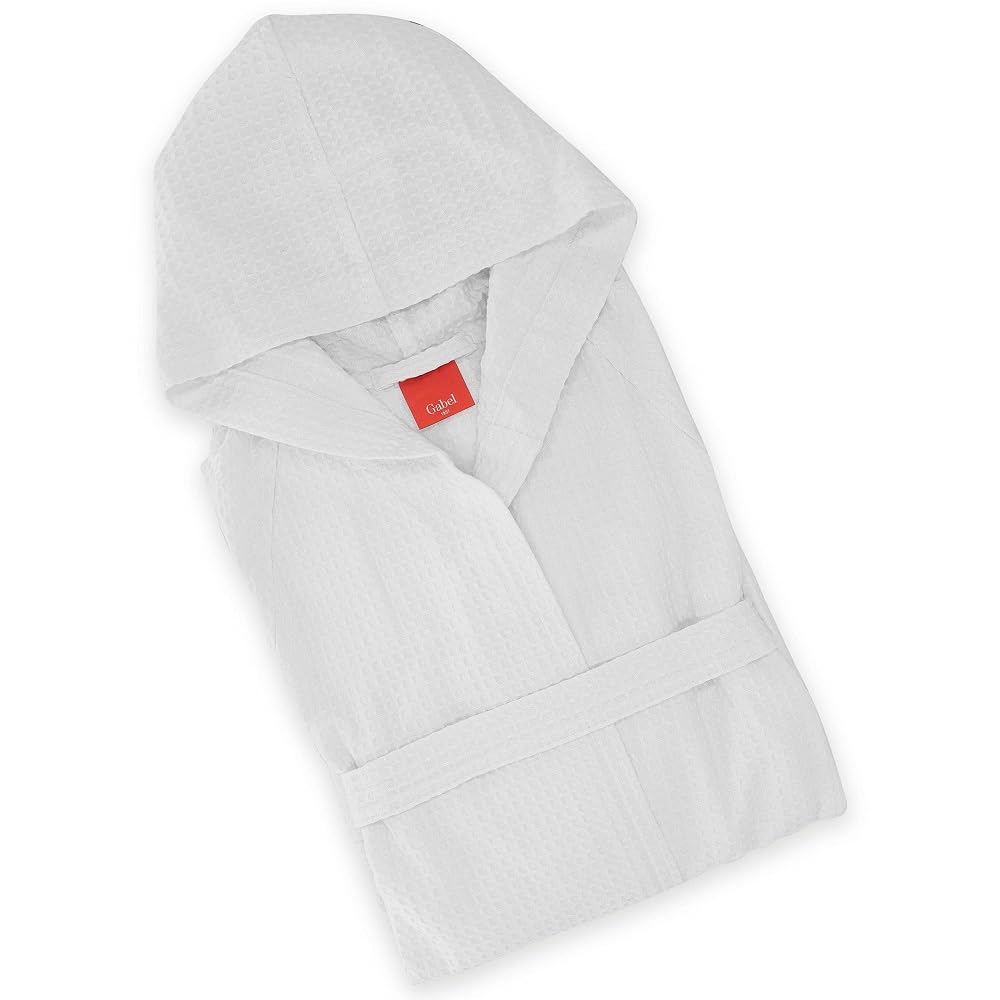 Gabel Golf Bademantel mit Kapuze, Baumwolle, 10 Weiss, L L 10 Weiss, L 10 Weiss