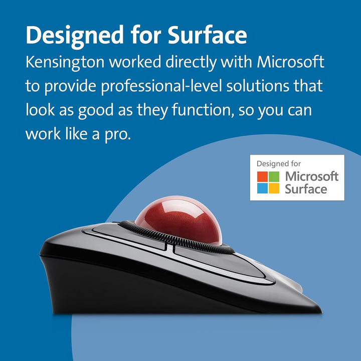 Kensington Expert Mouse, Kabellose Computermaus mit Trackball, Verbindung über Bluetooth® 4.0 LE ode