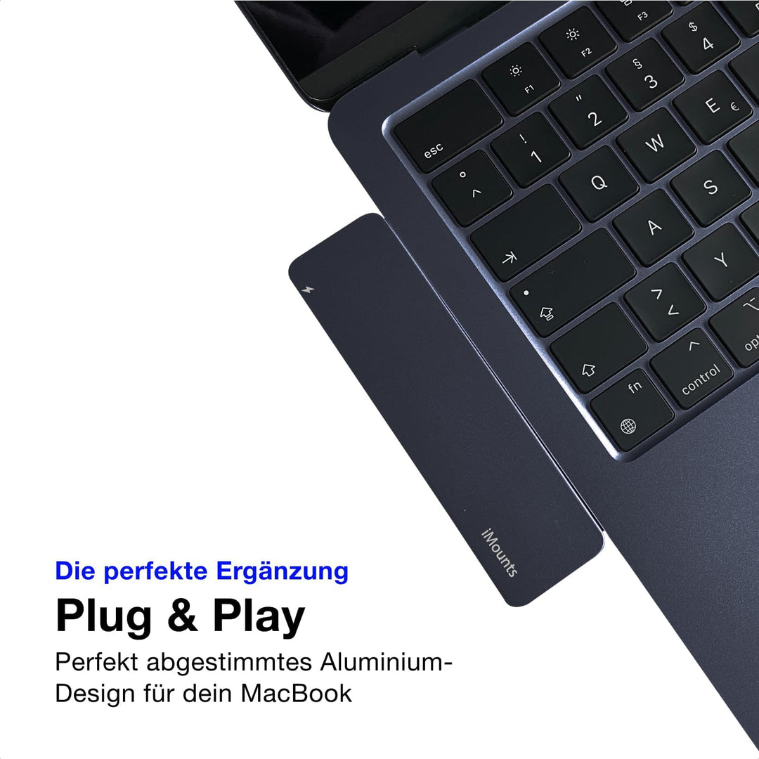 USB-C Hub Mitternachtsblau – Adapter für MacBook Air M2/M3/M4 mit HDMI, Thunderbolt 3, USB 3.0 & SD-