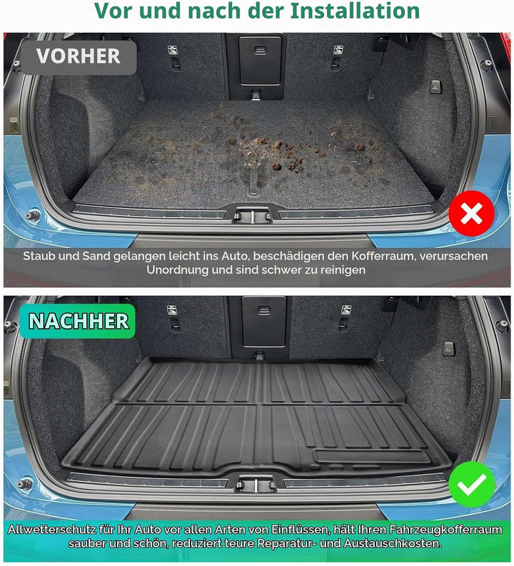 GAFAT Volvo XC40 C40 Recharge 2018-2024 2025 Kofferraummatte, Volvo XC40 2023 Kofferraumwanne Volvo