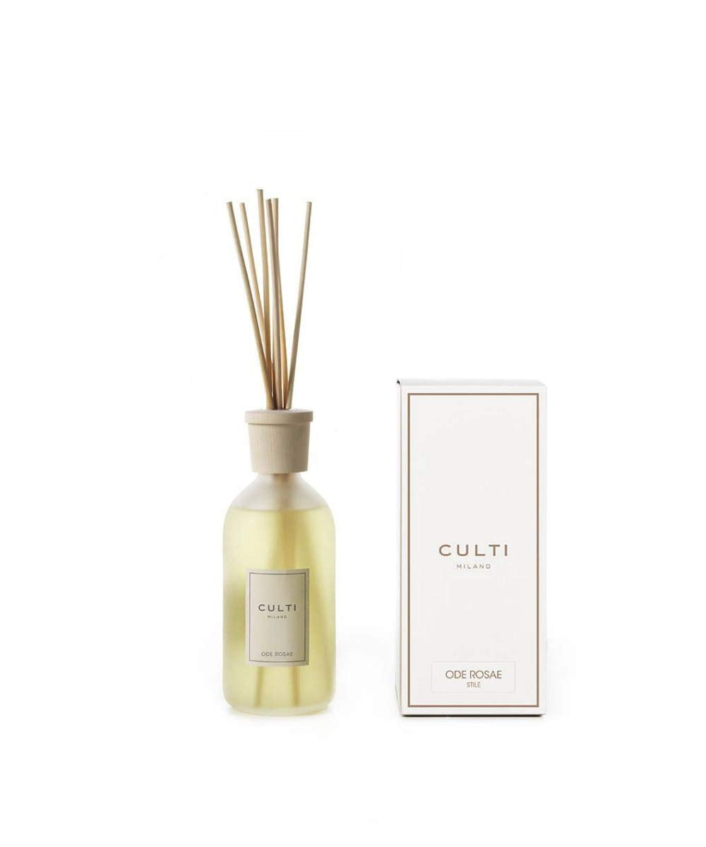 Culti Diffusor Stäbchen Stil 500 ml Milano | Duft Oderosae, Marokkanische Rose und Osmanthus – Haltb