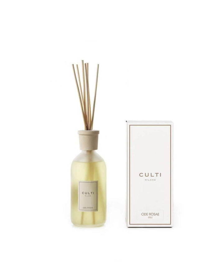 Culti Diffusor Stäbchen Stil 500 ml Milano | Duft Oderosae, Marokkanische Rose und Osmanthus – Haltb