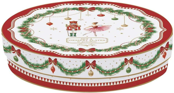 Easy Life MNOE1100 - "Magie de Noel" Teller, 4er SET, 19 cm