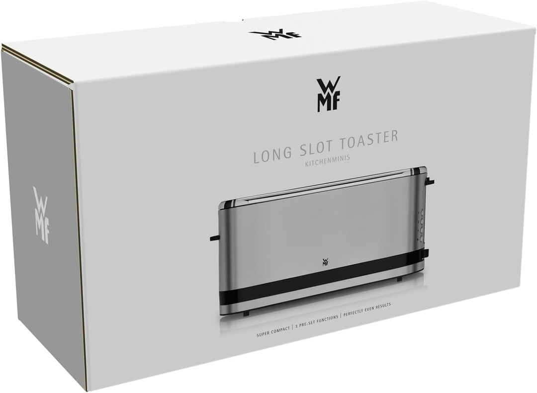 WMF Küchenminis Toaster Langschlitz mit Brötchenaufsatz, 2 Scheiben, XXL, Bagel-Funktion, 7 Bräunung
