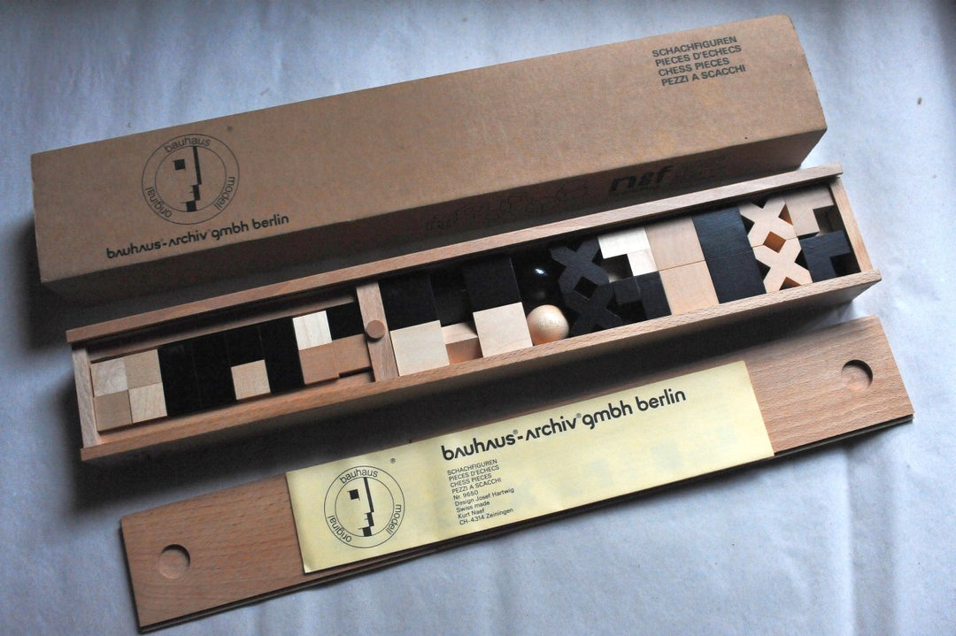 Bauhaus Schachspiel Schachfiguren [ohne Schachbrett]