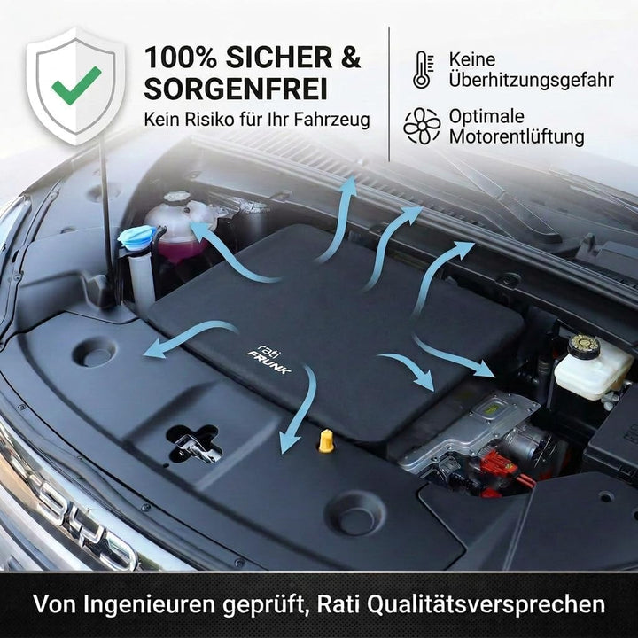 rati Frunk kompatibel für Frunk BYD ATTO 2 2024- | Erweiterter Front-Stauraum. Perfekt für Ladekabel