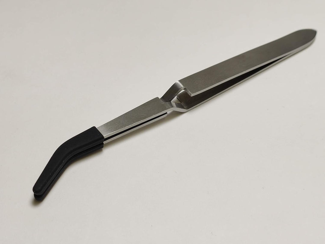 Graveda Tweezer/Pinzette mit Silikonspitzen/Tool für´s Dabbing/Pressen Zubehör/Ideal für Terp Pearls