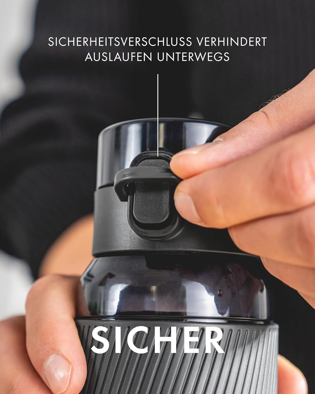 ZWILLING Trinkflasche BPA-frei, Wasserflasche für Fitness, Freizeit und Büro, Sportflasche aus Trita