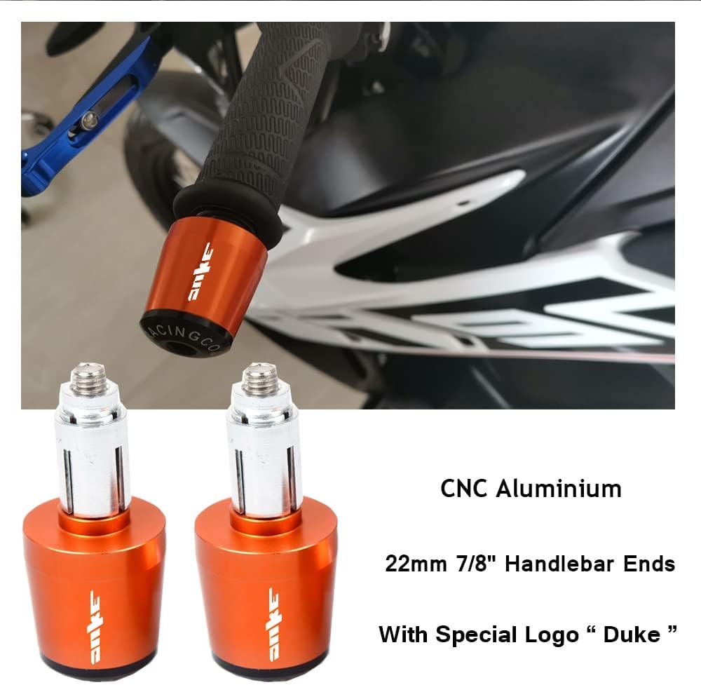 Duke Motorrad Lenkerenden 22mm 7/8' Lenkergewichte CNC Aluminium Für Duke 125 390 RC125 RC390 KTM 79
