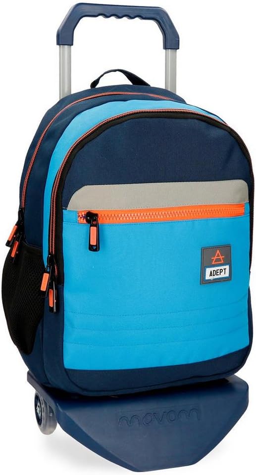 Adept 90923N1 Power Laptop-Rucksack mit Trolley Blau 32x42x16 cms Polyester 15,6" 21.5L Rucksack 42