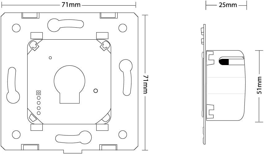 LIVOLO Glas Touch Lichtschalter Funkschalter Steckdosen Wechselschalter uvm in grau (Modul:Funk-Wech