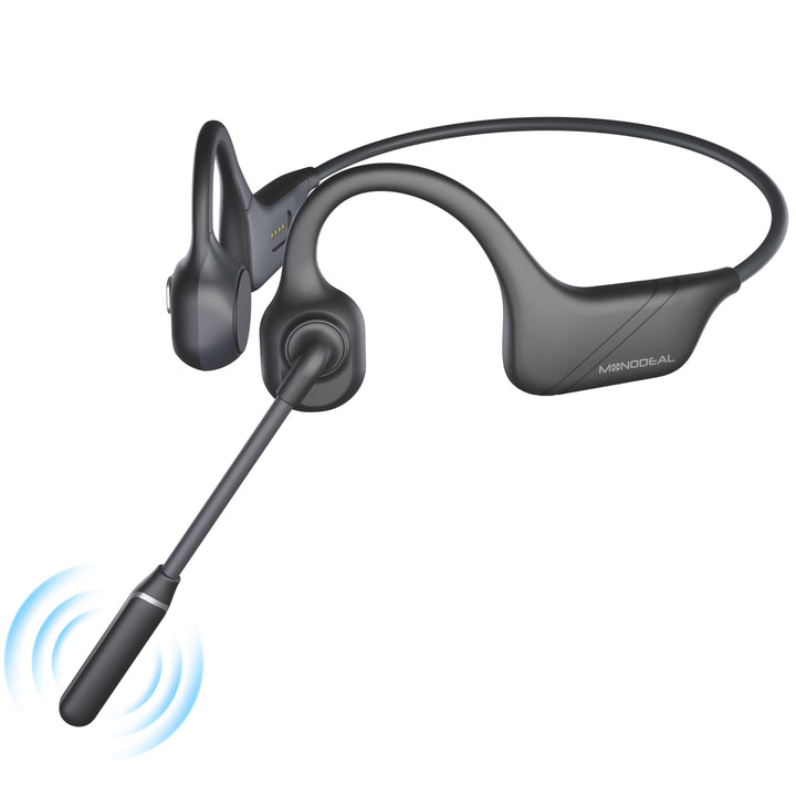 MONODEAL Bluetooth Headset mit Mikrofon, Knochenschall Kopfhörer Bluetooth 5.3 Open-Ear mit Multipoi