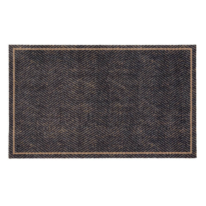 Astra rutschfeste Sauberlaufmatte innen - Fischgrät Welcome 66 x 110 cm - Wohnraum Fussmatte Design