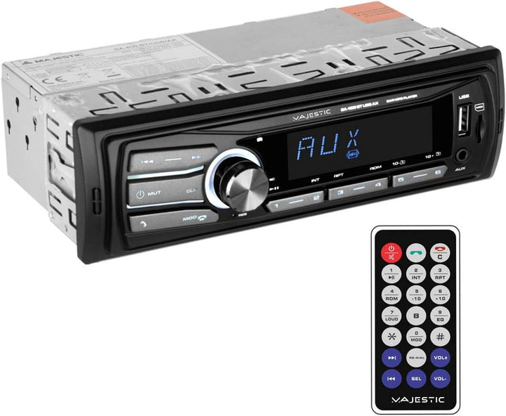 Majestic SA 400 BT USB AX Audio Car System mit Bluetooth, MP3/WMA USB/Micro SD, Fernbedienung, 100W
