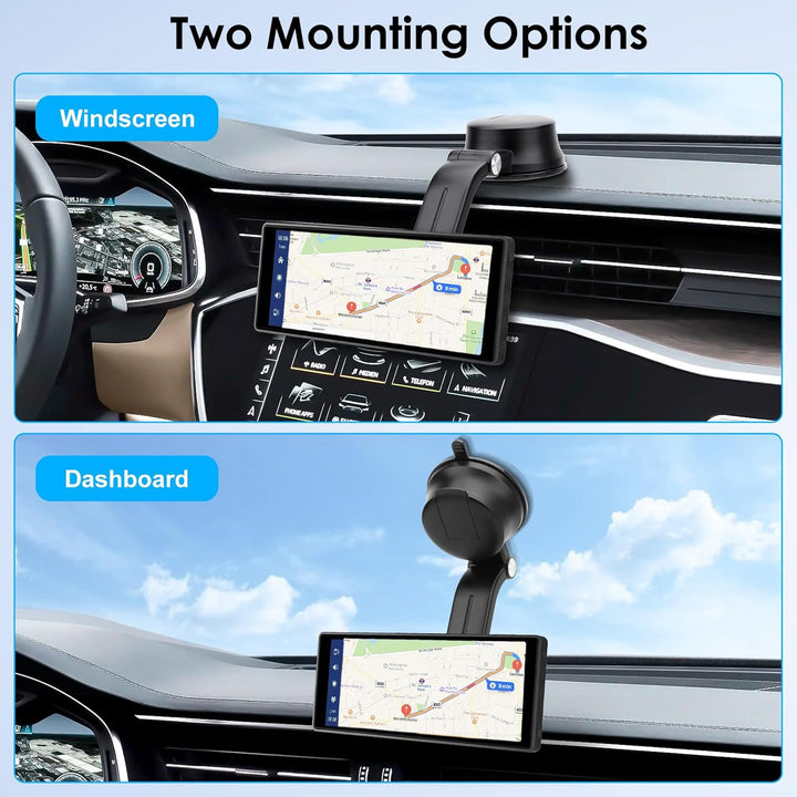 EEEKit CarPlay Halterung Auto mit Saugfuss, Metallkern-Arm & 360° Kugelgelenk, stabile Halterung für